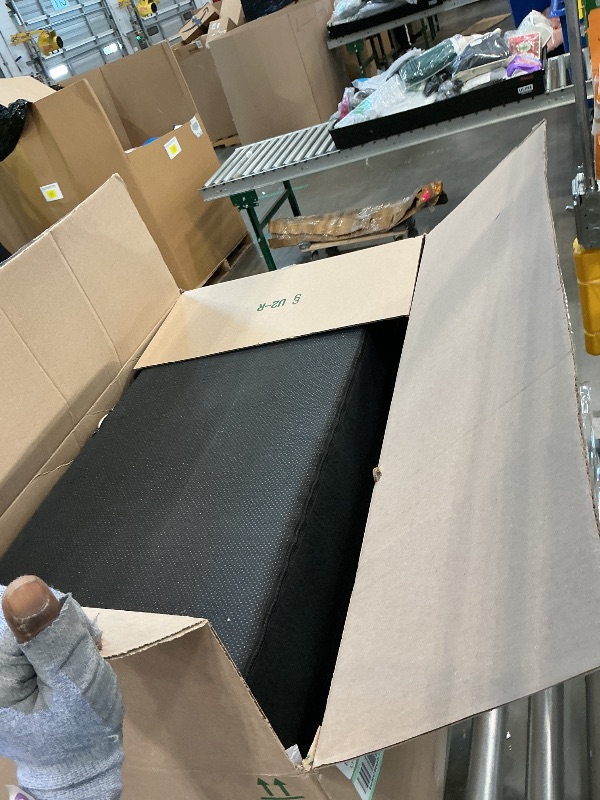 Photo 1 of *MINOR DAMAGE - USED*
EHEYCIGA Dog Stairs for High Bed 25" H, 5-Step Extra Wide Dog Steps for Bed, Pet Steps for Small Dogs and Cats, Non-Slip Balanced Pet Ramp Indoor, Black
