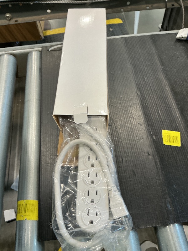 Photo 1 of 10 inch Rack Mount Power Strips PDU 4 Outlets with Surge Protection & Overload On Off Switch, 1U RackMount Power Strip with 6ft Cord for 10'' Mini Server Network Cabinets/Rack/Self, Black Red