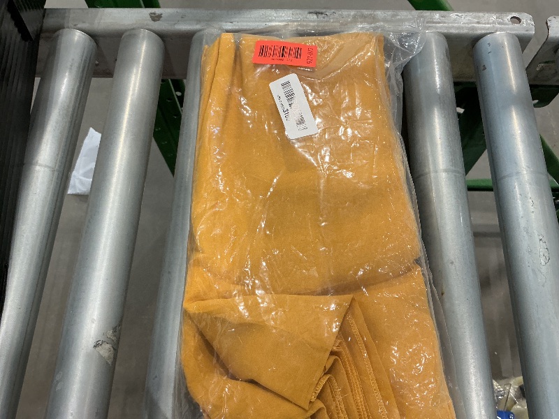 Photo 1 of 10 X 7 Feet Golden Backdrop Curtains, 2 Panels Chiffon Backdrop Curtain Drapes, Chiffon Background Cloth, Golden Background Curtains for Photoshoot, Birthday, Wedding, Party Decor