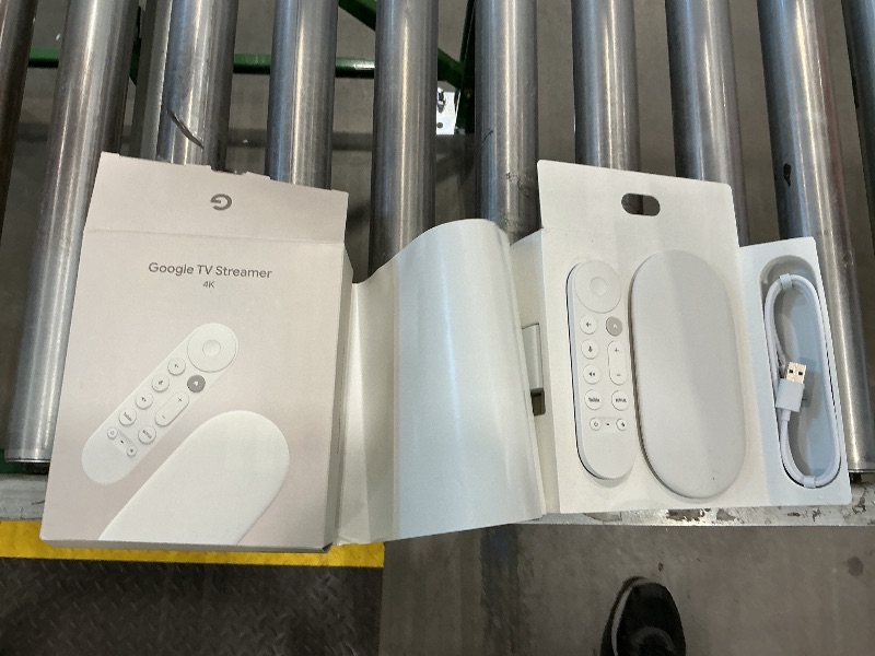 Photo 1 of Google TV Streamer 4K - Fast Streaming Entertainment on Your TV with Voice Search Remote - Watch Movies, Shows, Live TV, and Netflix in 4K HDR - Smart Home Control - 32 GB of Storage - Porcelain