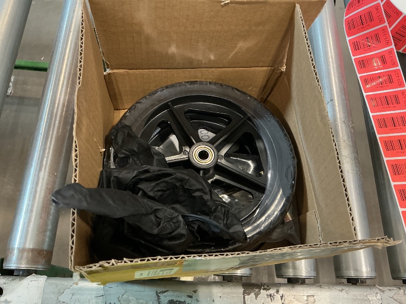 Photo 1 of 2Pcs 8 Inch Replacement Wheelchair Wheels for Walkers - Environmentally Friendly Rubber Material, Wear-Resistant PU Tires, Anti-Slip, and Durable ABS Wheel Hub (8IN Narrow 2Pcs)