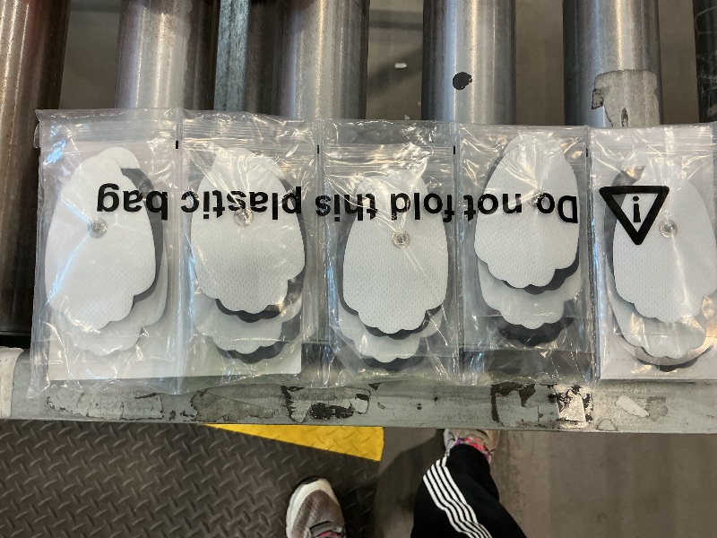 Photo 1 of 20-Pack TENS Unit Replacement Pads, Long-Lasting Snap Electrodes for 50 Times of Use per Pad, Latex-Free TENS Pads Set Compatible with TENS EMS Devices Using 3.5mm Button Lead Wires