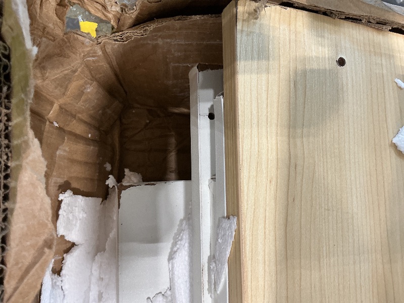 Photo 1 of Acme Furniture Wood Natural White Bar Cart