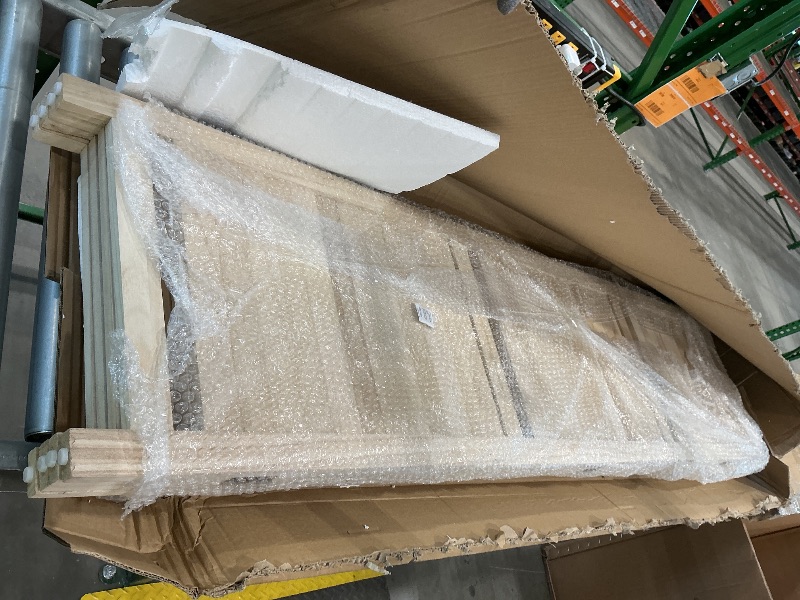 Photo 1 of 4 Panel Room Divider Folding Privacy Wooden Screen with Three Clever Shelf Portable Partition Wood Divider for Home Office, Natural