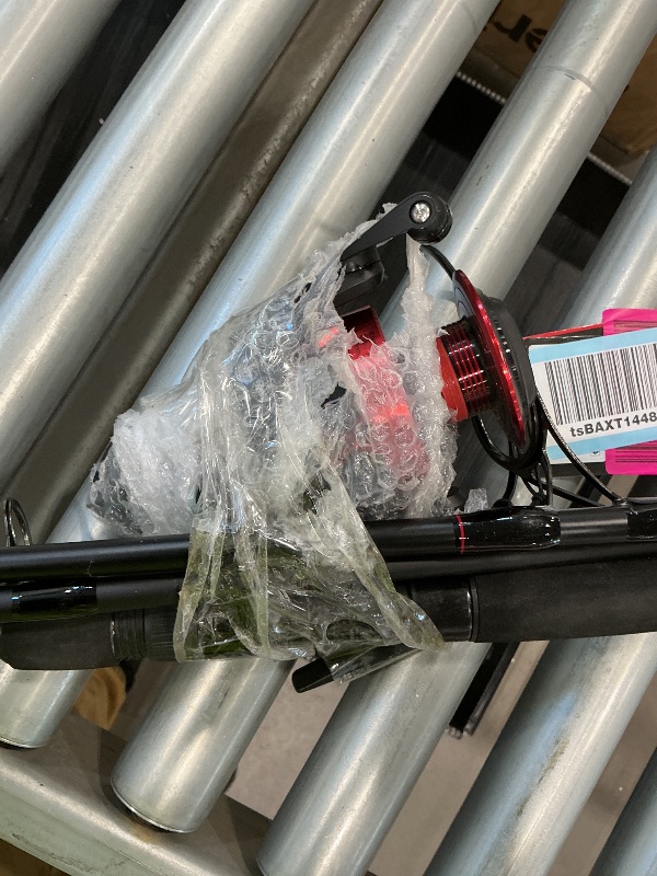 Photo 1 of *Major Damaged - Check clerk notes*
PENN Fierce IV Spinning Reel and Fishing Rod Combo,Black/Red