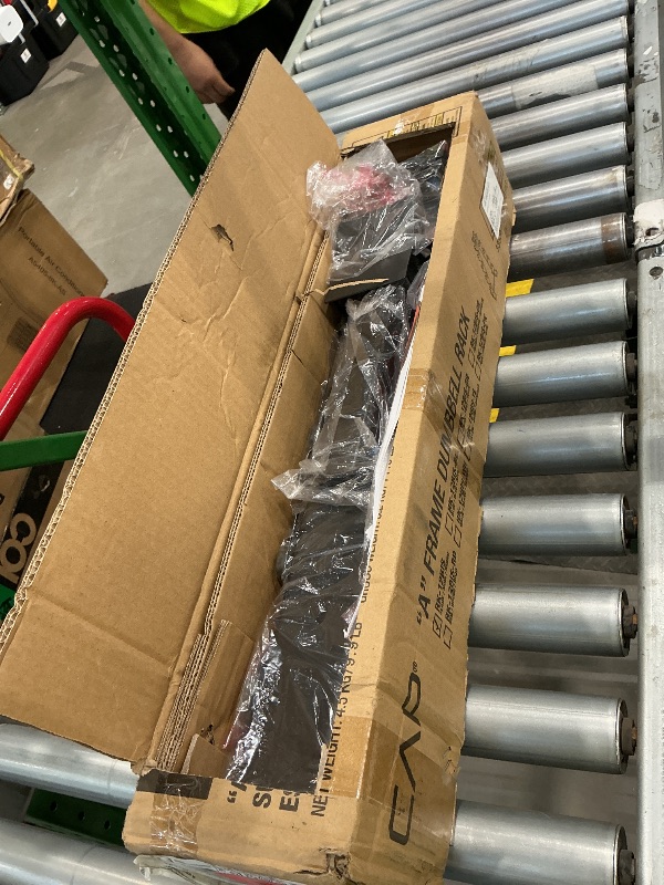 Photo 1 of ***a frame rack only****CAP Barbell 150 LB Comfort Grip Rubber Encased Hex Dumbbell Hand Weight Set with Vertical Storage Rack | Black Rack