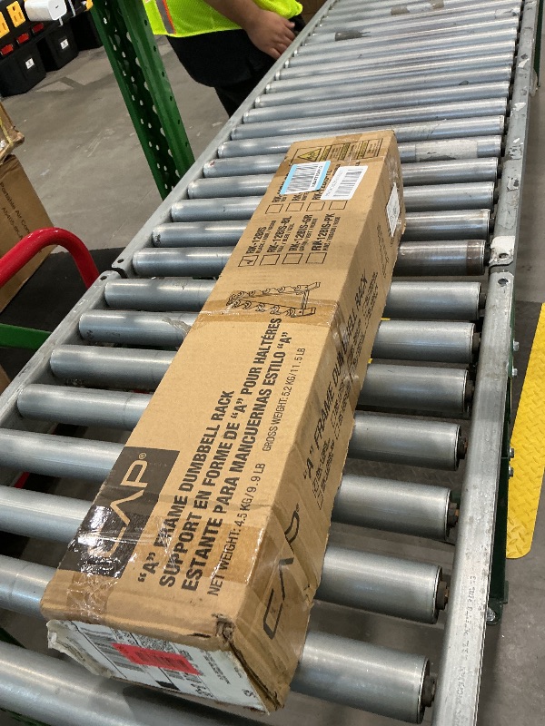 Photo 1 of ***a frame rack only****CAP Barbell 150 LB Comfort Grip Rubber Encased Hex Dumbbell Hand Weight Set with Vertical Storage Rack | Black Rack