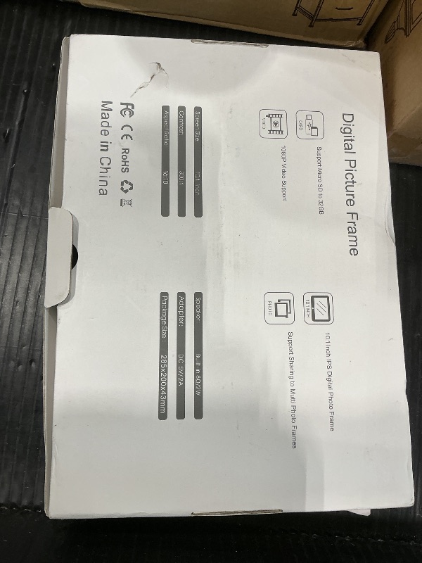 Photo 1 of *USED & UNTESTED*
10.1 Inch WiFi Digital Picture Frame,Digital Photo Frame Load Picture and Video from Phone to Electronic Picture Frame, Sd Card,Touch Screen,Auto-roate, for Mom