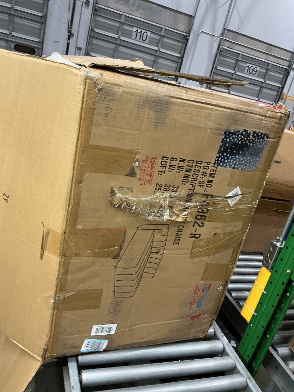 Photo 1 of *PARTIAL SET - Check clerk notes*
GlasFlength L Shaped Sectional Modern Sofa- Convertible Leather Sleeper Bed Couch Set with Reversible Chaise, Lounge Modular Cloud Couch for Living Room Apartment