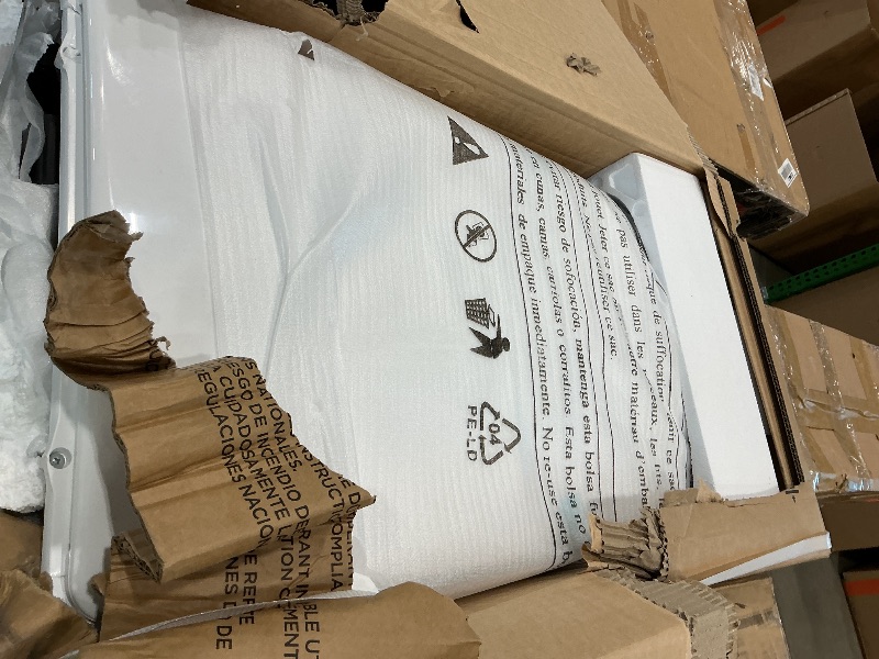 Photo 1 of Amazon Basics 4-In-1 Portable Air Conditioner, 13500 BTU (ASHRAE), Cools Up to 550 Sqf, Portable AC with Cool/Heat/Dry (Dehumidifier)/Fan-Only Functions, Auto Mode, Sleep Mode, Timer, White