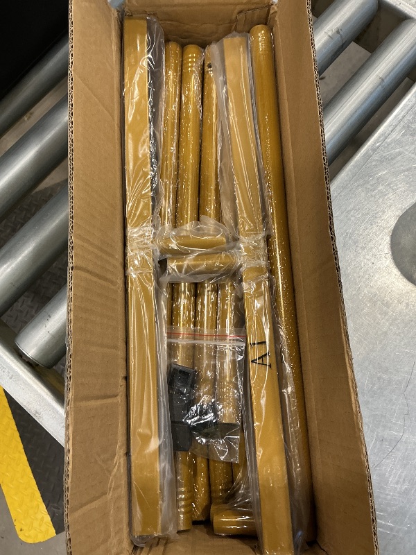 Photo 1 of ***MISSING ASSEMBLY SCREWS*** CHUN QIANG CAI DESIGN Metal Wedding Arch Backdrop Stand 6.6x3.3 FT Gold Square Balloon Arch Frame for Wedding, Birthday Party, Baby Shower Ceremony Decoration