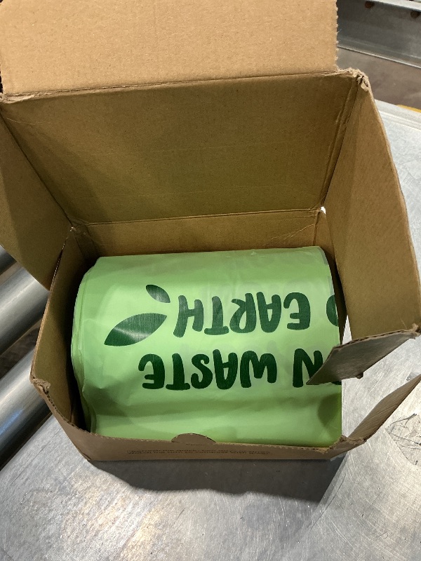 Photo 1 of 13 Gallon Compostable Trash Bags (40 Count) — Leakproof Plant-based Thick (1.1 Mil) Tall Kitchen Garbage Bags — ASTM D6400 BPI Certified — Heavy-Duty Large Food Scrap Liner Bag with Handle-Tie