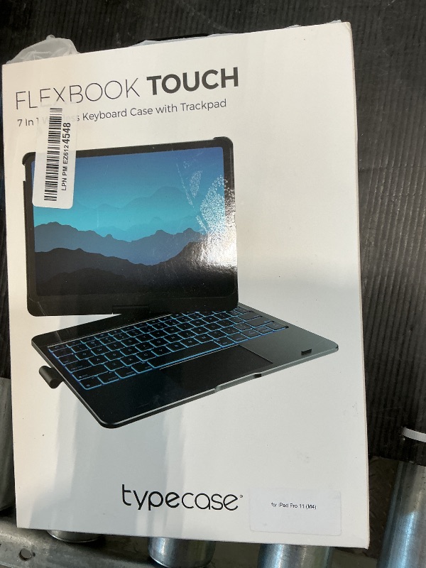 Photo 1 of *Untested*
typecase Touch Keyboard Case for iPad Pro 11-inch (M5/M4, 2025/2024), Wireless Keyboard with 11-Color Backlight, 360°Rotatable Protective Case with Pencil Holder, Multi-Touch Trackpad, Black