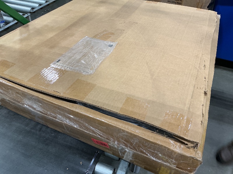 Photo 1 of **FOR PARTS, ITEM HAS BROKEN WOOD**
Sauder 5-Shelf Split Bookcase/ Book shelf, Oiled Oak finish