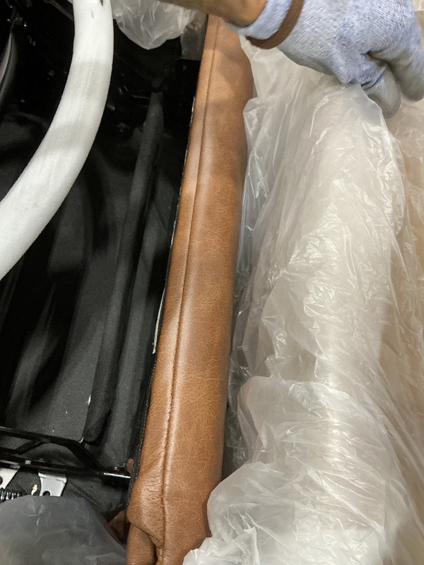 Photo 1 of *PARTIAL SET*
Swivel Rocking Recliner Glider Chair, Leather Nursery Reclining Rocker Chair with Footrest, Ergonomic Backrest, Wide Seat Cushion and Metal Base-Cocoa