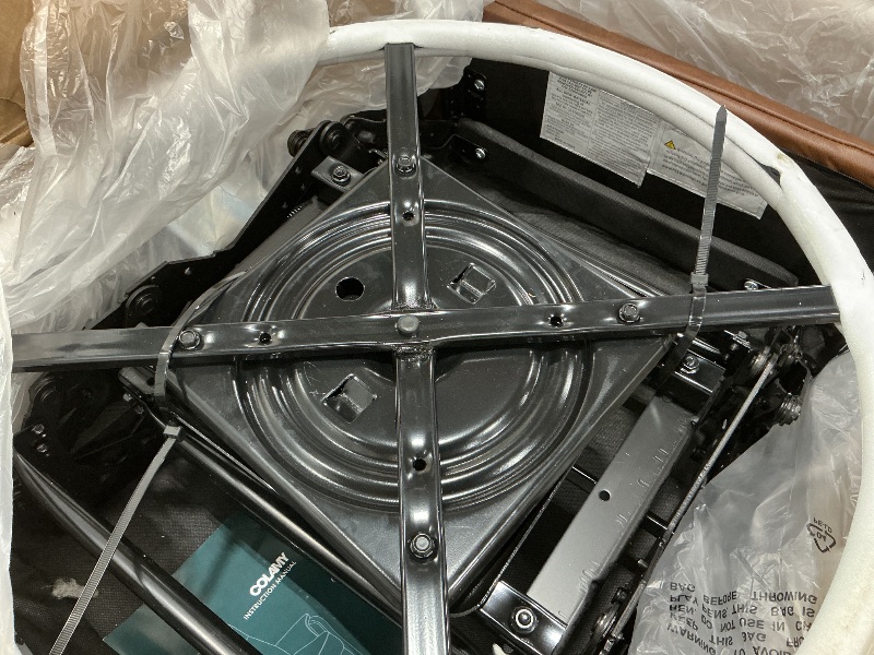 Photo 1 of *PARTIAL SET*
Swivel Rocking Recliner Glider Chair, Leather Nursery Reclining Rocker Chair with Footrest, Ergonomic Backrest, Wide Seat Cushion and Metal Base-Cocoa