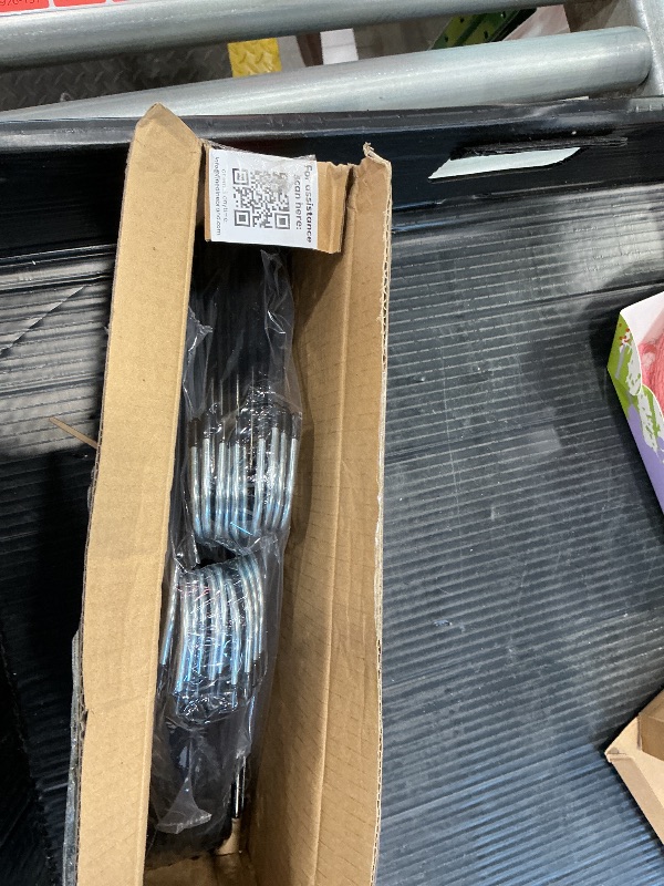 Photo 1 of Zober Pants Hangers Non Slip - 20 Pack Open Ended Pants and Jean Hangers for Closet - Space Saving Clothes Hanger - Strong, Durable, Metal Pant Hangers (Black)