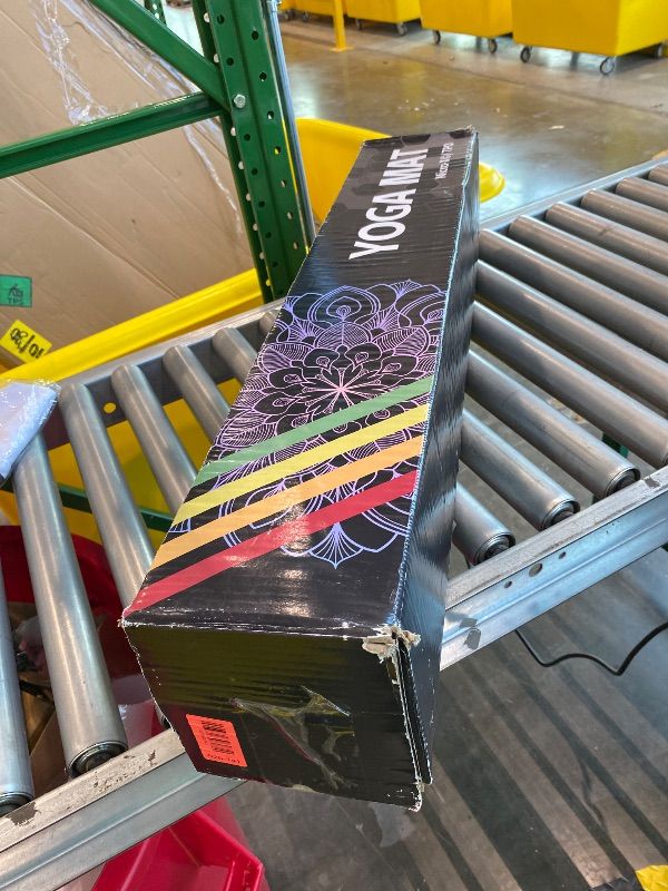 Photo 1 of *USED*
SAEEPABUL LOLLIPOP Yoga Mat, POE Supercritical Rebound Non-Slip Exercise Mat for Yoga, Pilates, Postpartum Recovery, Stretching & Fitness, with Easy-Cinch Carrier Strap, 72"L x 32"W x 1/4" Thick, Dopamine Pink