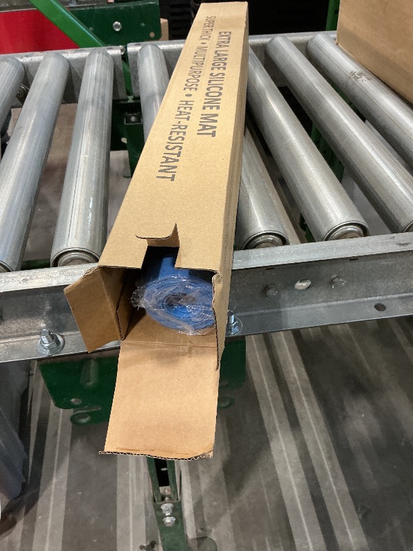 Photo 1 of 2MM Extra Thick Silicone Mats for Kitchen Counter, 35.4"x23.6" Kitchen Island Largest Heat-Resistant Baking Mat, Thicker Non-slip Desk Protect Mat, Multipurpose Countertop Protector (Bright Blue)