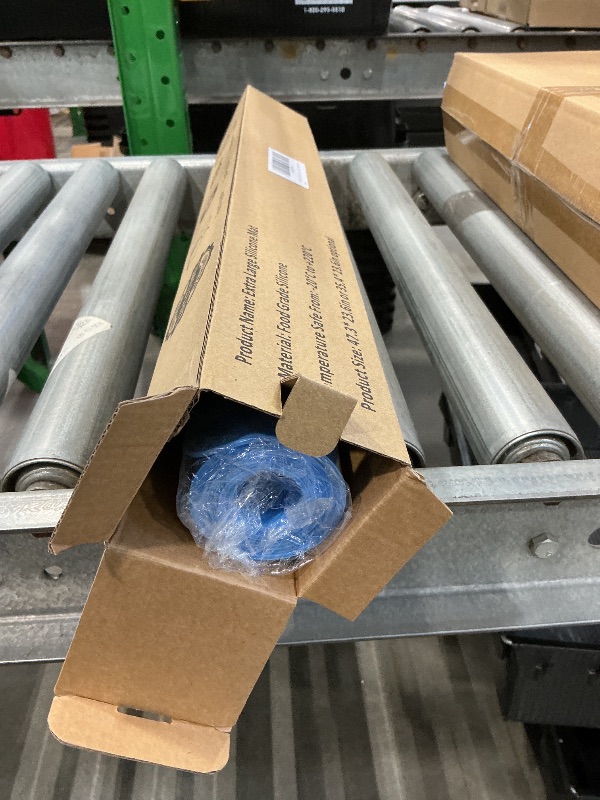 Photo 1 of 2MM Extra Thick Silicone Mats for Kitchen Counter, 35.4"x23.6" Kitchen Island Largest Heat-Resistant Baking Mat, Thicker Non-slip Desk Protect Mat, Multipurpose Countertop Protector (Bright Blue)