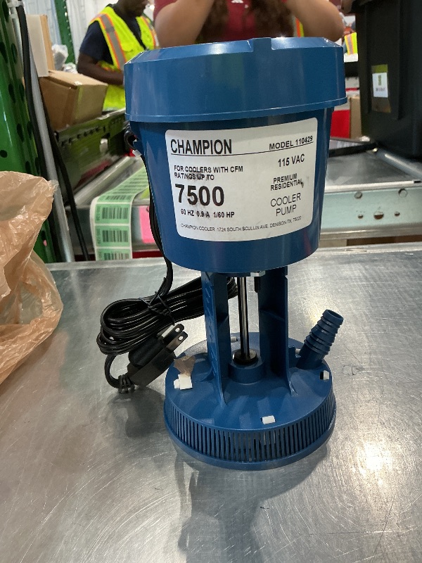 Photo 1 of 
Dial MC8500UL High-Efficiency Evaporative Cooler Pump with Thermal Overload Protection - 115V, 4,000-8,500 CFM Units - 1442