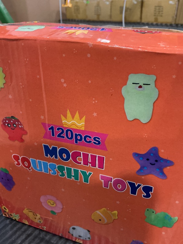 Photo 1 of 120 Pack Squishy Toys, Kawaii Squishies Party Favors for Kids 4-8 8-12 Treasure Box Toys for Classroom Birthday Xmas Gifts Goodie Bag Mini Animals Mochi Squishy Stress Relief Sensory Toys Random