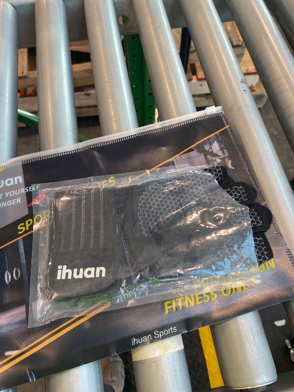 Photo 1 of *USED*
ihuan Ventilated Weight Lifting Gym Workout Gloves with Wrist Wrap Support for Men & Women, Full Palm Protection, for Weightlifting, Training, Fitness, Hanging, Pull ups
*See Clerk Notes*