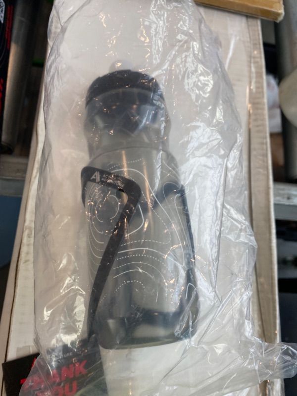 Photo 1 of ***MISSING PARTS*** Bike Water Bottle Holder Combo - 20 Oz Squeeze Bottle & Bicycle Mount Cage Rack, No Screws Needed, Durable Alloy - Fits All Handlebar Bikes & MTB Mountain Road - for Adults, Kids (Black)