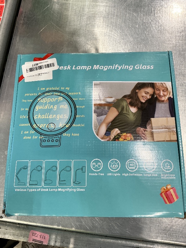 Photo 1 of 10X 30X Large Magnifying Glass with Light and Stand, 5-inch Lighted Magnifier, 72 LED 3 Color Modes Stepless Dimmable, Hands-Free Magnifying Glass Desk Lamp for Reading Craft Hobby Close Work Black