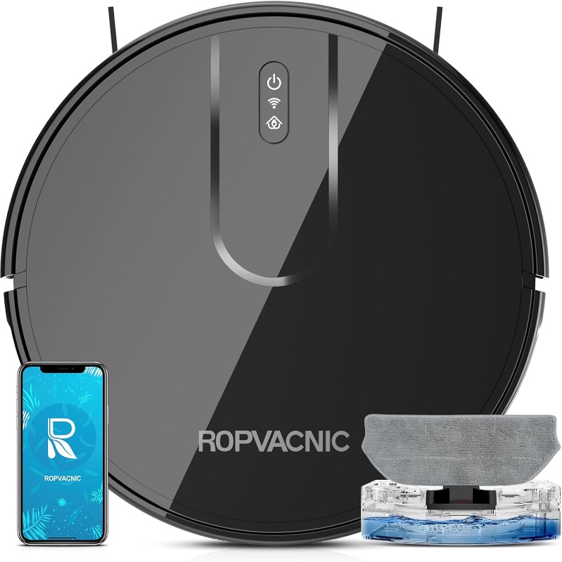 Photo 1 of *Minor Damage*
ROPVACNIC Robot Vacuum Cleaner Robot Vacuum