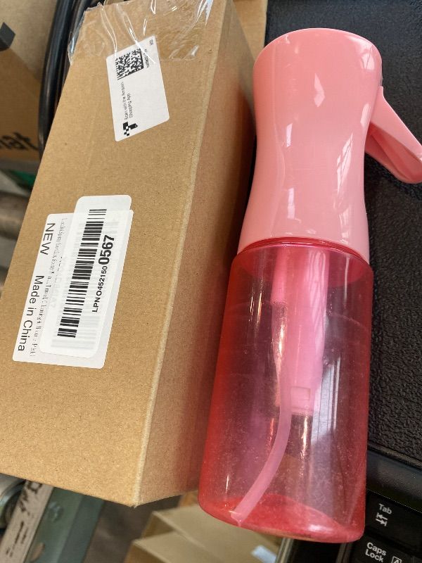Photo 1 of **MINOR DAMAGED - See Clerk Notes**
Spray bottles, Spray Water Bottle Fine Mist Refillable, Continuous Spray Bottle for Hair, Skin Care, Planting, Showering Pets, Travel, Cleaning & Home (Pink)