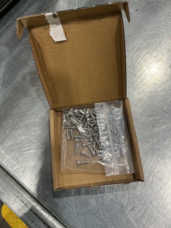 Photo 1 of #6-32 x 1/2" Pan Head Machine Screw, Phillips Drive, 304 Stainless Steel 18-8, Bright Finish, Fully Machine Thread, 100 Pcs