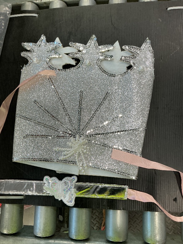 Photo 1 of *only crown and belt* Spooktacular Creations Halloween Good Witch Costume Dress Women, Pink Fairy Witch Ball Gown Princess Evening Dress With Tiara for Dancing Themed Parties(Large)