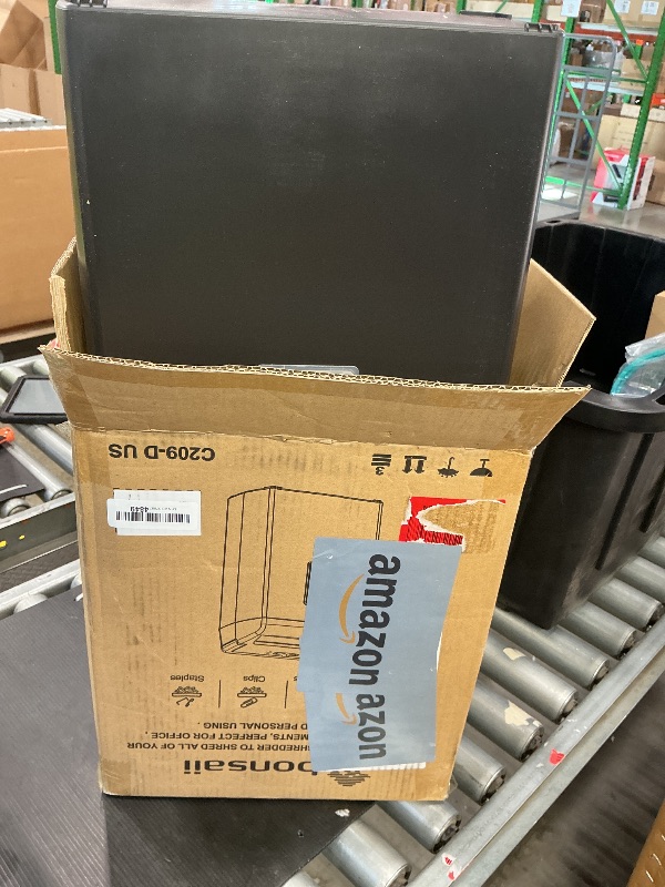 Photo 1 of **UNTESTED**
Bonsaii 10-Sheet Cross Cut Paper Shredder, 5.5 Gal Home Office Heavy Duty Shredder for Credit Card, Staple, Clip with Transparent Window(C209-D)