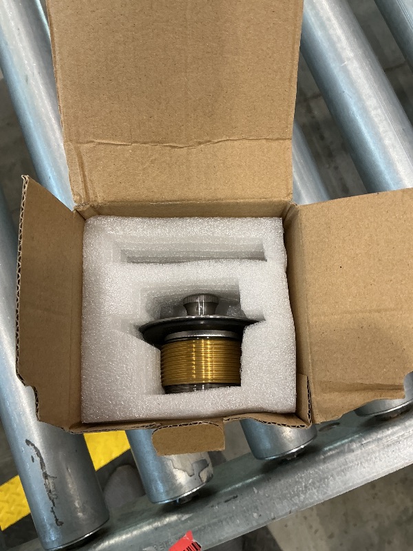 Photo 1 of ***SEE CLERK COMMENTS*** Tub Drain and Overflow Kit with Single Hole Overflow Faceplate, Welsan Universal Lift & Turn Bathtub Drain Kit with Fine/Coarse Thread Conversion Twist Trim Kit Assembly-Brushed Nickel