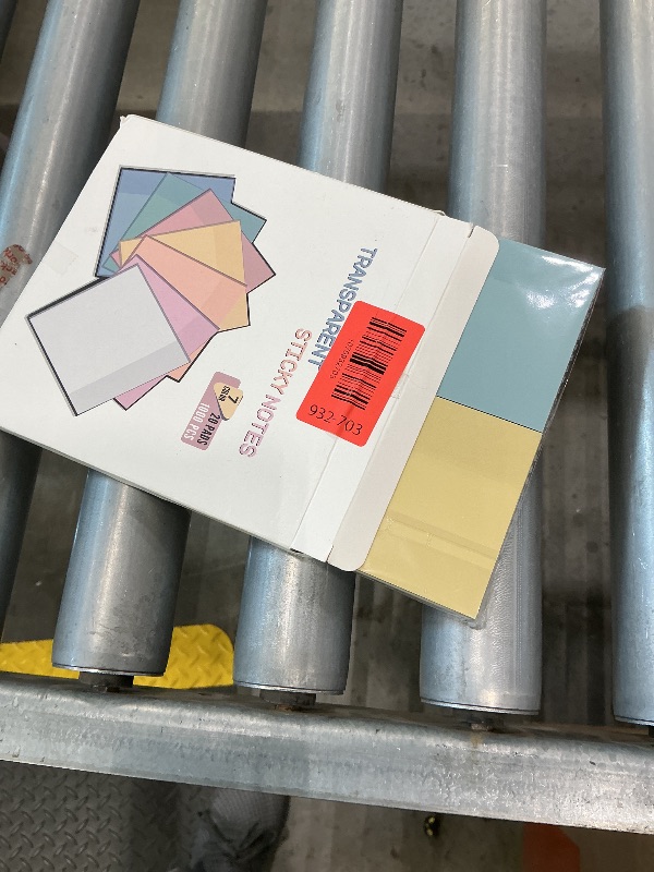 Photo 1 of [1000 Sheets] Clear Sticky Notes, 3x3 inch Pastel Color Waterproof Sticky Notes in 7 Vintage Colors for School and Office Supplies, Bible Tabs