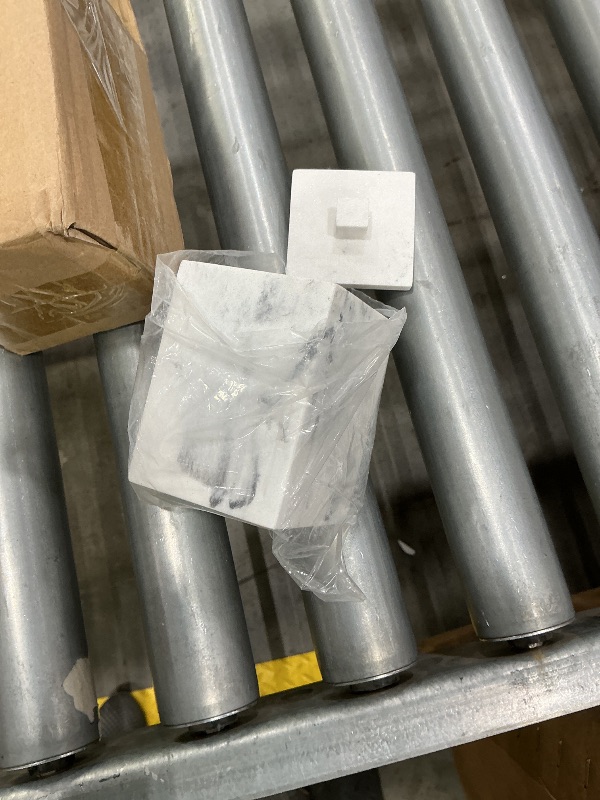 Photo 1 of ***SEE CLERK COMMENTS*** Joitsvia Qtips Holder with lid, q tips holder, Cotton Ball Holders for Bathroom, Resin Bathroom Jars, Cotton Ball Organizer for Jewelry Necklace Ring Earring Storage Jar Gift Case, Gravel White