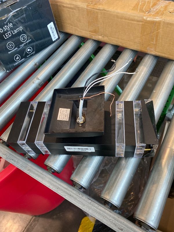 Photo 1 of ***SEE CLERK COMMENTS*** tewei 1 Pack LED Square Up and Down Lights Outdoor Wall Mount Light,14W IP65 3000K 1100LM Warm White, Modern Fixtures Aluminum Waterproof Exterior Lamps for Front Porch Patio Garage (Jet Black)