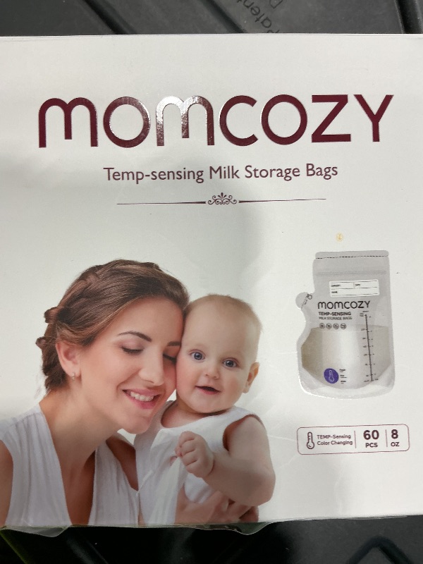 Photo 1 of *PARTIAL SET - ONLY 5 Pouches*
Momcozy Easy Pour Breastmilk Storage Bag, 8Oz, Temp-Sensing Color Change, Milk Bag with Self Standing for Breastfeeding, No Leak Presterilized for Freezer, Recyclable & BPA Free