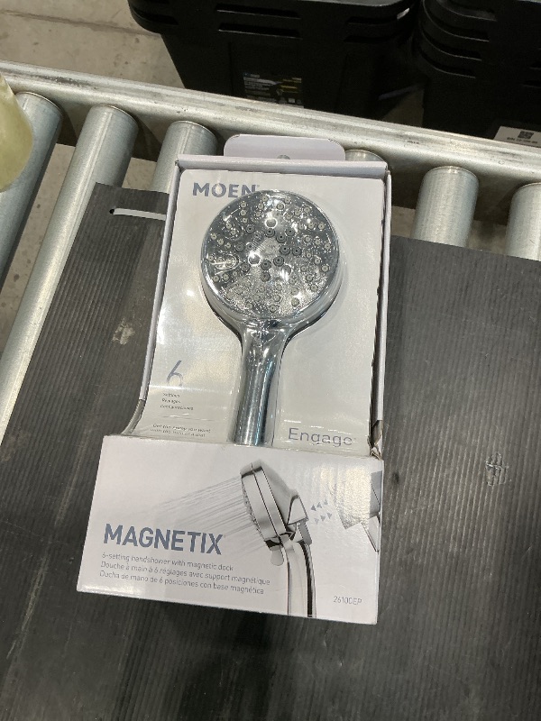Photo 1 of Moen Engage Magnetix Shower Head with Handheld Sprayer, 6 Handheld Shower Head Spray Functions, Chrome Finish, 26100EP