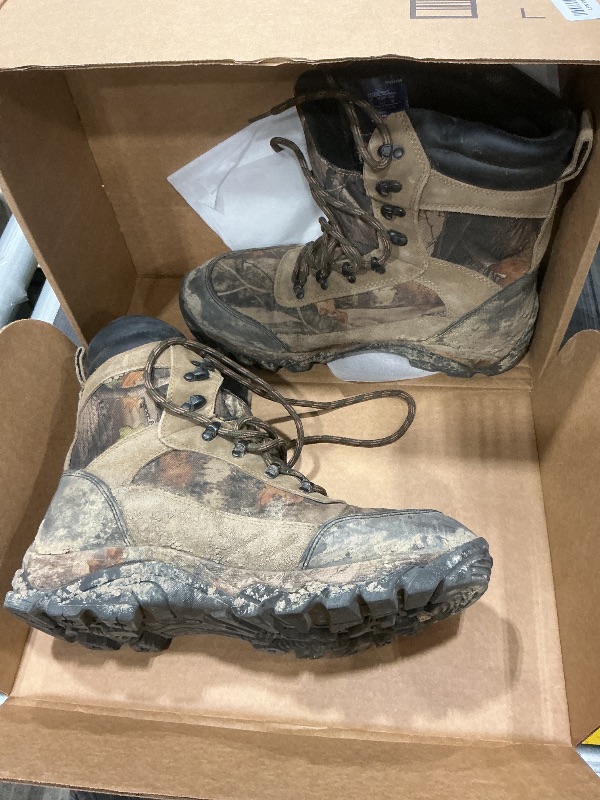 Photo 1 of * view photos* R RUNFUN Men's Waterproof Hunting Boots 9 Inch Camo Insulated Work Boot, 400g Thinsulate(RF2305-9SG1, Size11)