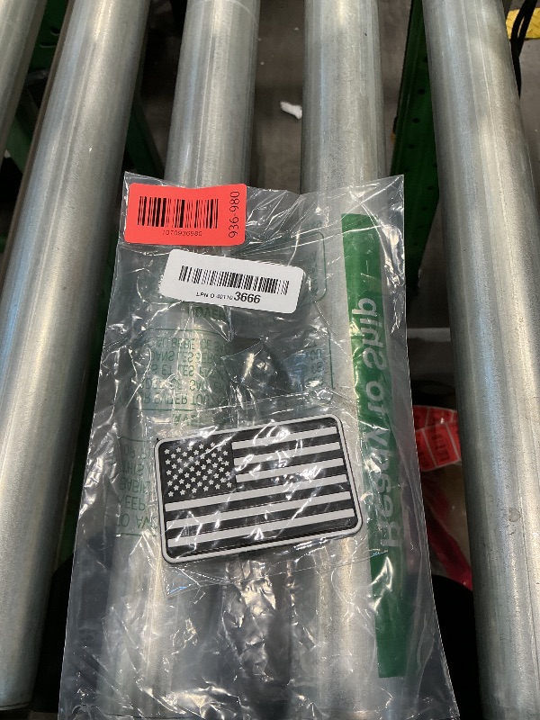 Photo 1 of 2 pcs American Flag Premium Embroidered Patch - Gold Border | USA United States of America Military Uniform Iron On/Sew On Emblem