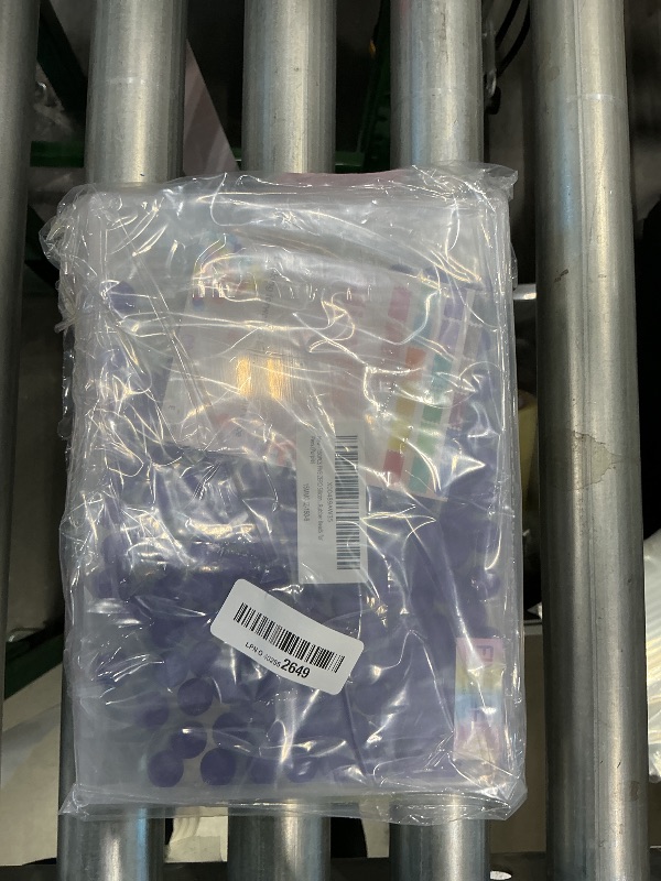 Photo 1 of 150PCS FIVEIZERO Silicone Beads 15mm for Keychain Making, Bulk Rubber for DIY Crafts, Bracelets, Pens, and Necklaces - Silicone Beads Bulk.(Purple)