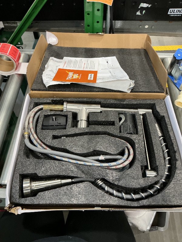 Photo 1 of *USED*
OWOFAN Kitchen Faucet with Pull Down Sprayer Brushed Nickel Stainless Steel 1 Handle Pull Out Spring Sink Faucets 1 Hole Or 3 Hole Dual Function for Farmhouse Camper Laundry Utility Rv Wet Bar