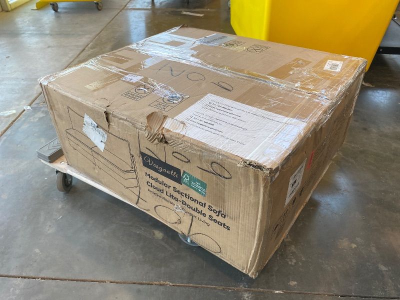 Photo 1 of *PARTIAL SET***Vesgantti 108" Modular Sectional Sofa, Comfy Cloud Couch Chenille L Shaped Modular Sofa, Sectional Couches for Living Room, Bedroom and Apartment, Beige
**BOX SET, ONLY ONE**