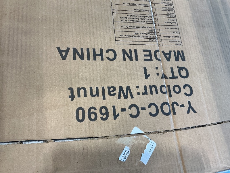 Photo 1 of 71" Arched Display Cabinet, Brown Bookcase with Clear Acrylic Doors, Kitchen Storage with 3 Adjustable Shelves, Farmhouse Hutch Dollar with 2 Drawers Cabinet for Living Room, Dining Room, Bathroom