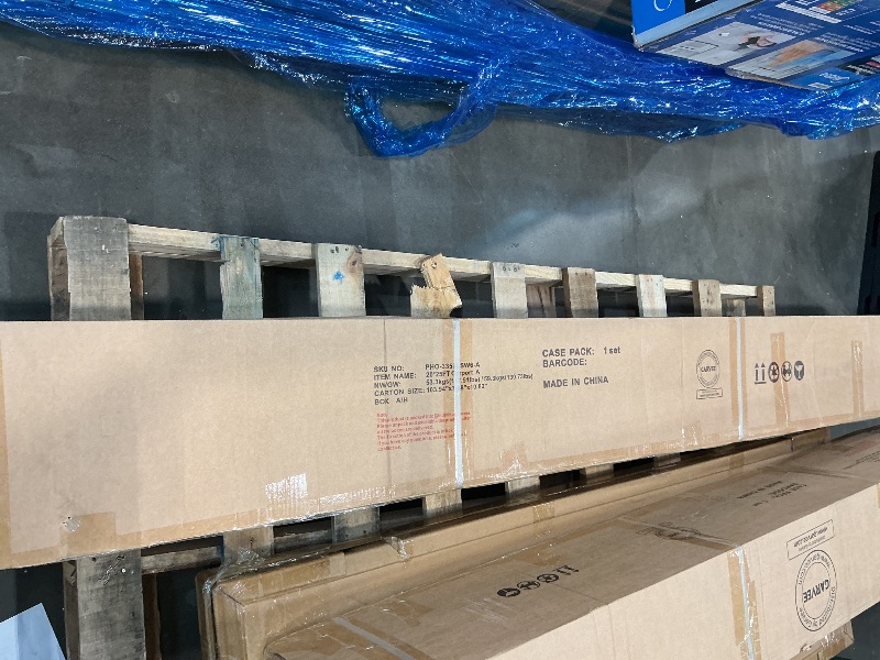 Photo 1 of ** SOLD AS SET ** Garveelife 20'x25'x13' Metal Carport for 2 Cars, Heavy Duty Extra Tall Carport for Heavy Snow, Reinforced Frame, Permanent Shelter for Bass Boats, Full-Sized Pickup Trucks, and Tractors, N.W. 980 Lbs