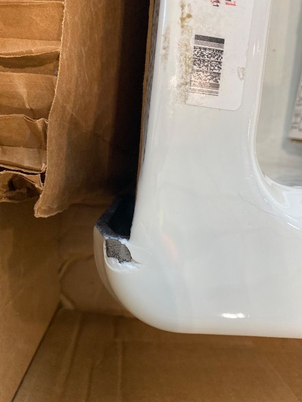 Photo 1 of ***MINOR DAMAGE*** ***READ CLERK NOTES*** Kohler 24564-0 Riverby® 35-3/4" undermount single-bowl farmhouse workstation kitchen sink, White/gray