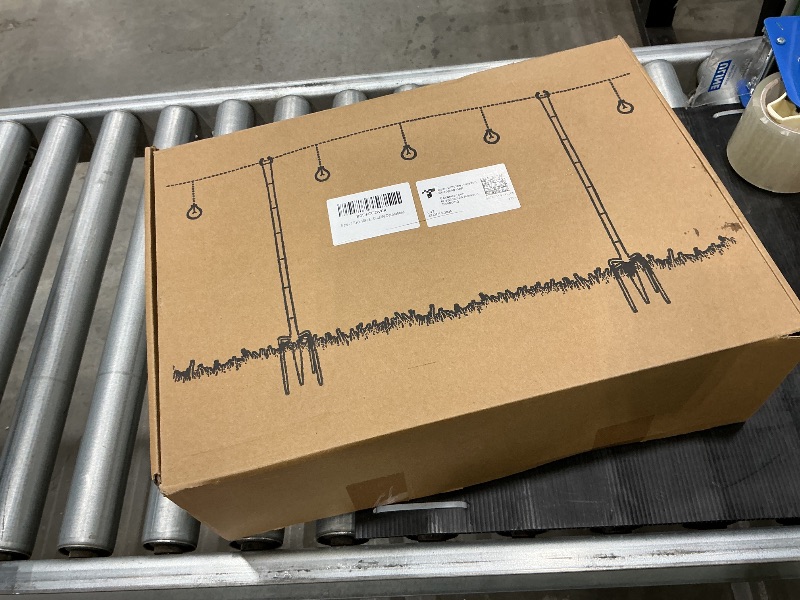 Photo 1 of 4 Pack String Light Poles for Outside, Thickened Metal Lights Hanger Pole Outdoor with Fork, Lighting Hanging Post Accessories for Patio Decor Garden Backyard Yard Front Porch Outside Decorations