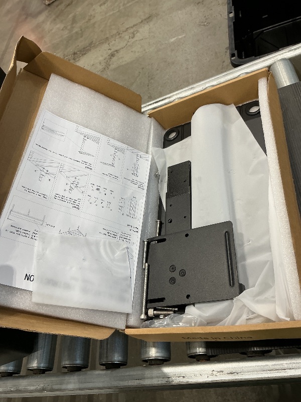 Photo 1 of 16.8" Metal Platform Bed Frame Folding Table,Bedside Clip-On Nightstand for Small Spaces, Shelf for Storing Issues That Water/Books/Tablets?Matte Black?